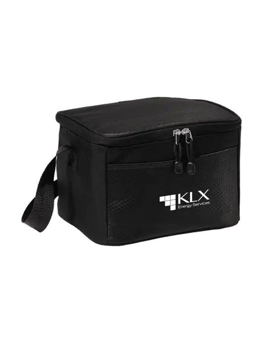 6 Can Black/Black Cube Cooler w/KLX Logo