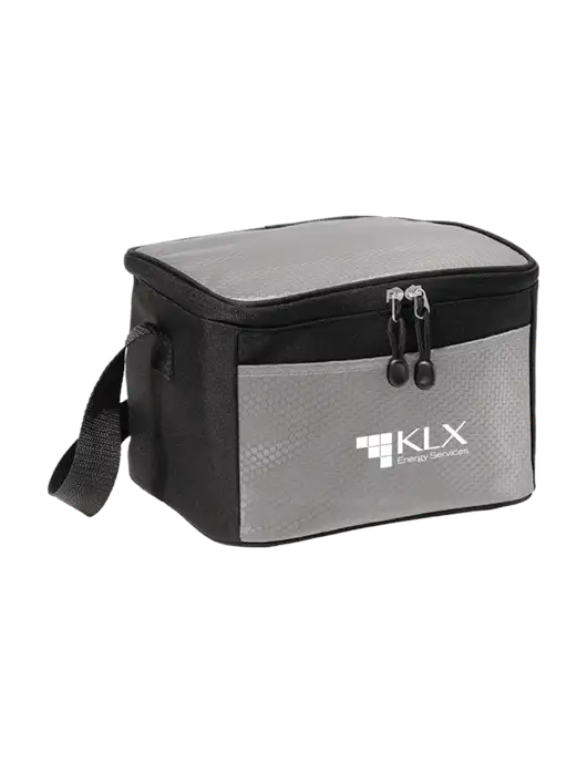 6 Can Grey/Black Cube Cooler w/KLX Logo