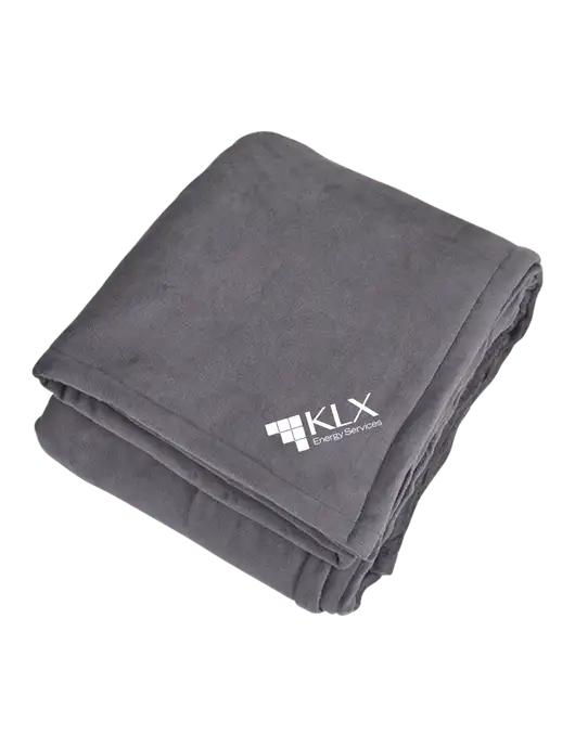 Mountain Lodge Hearth Grey Blanket  w/KLX Logo