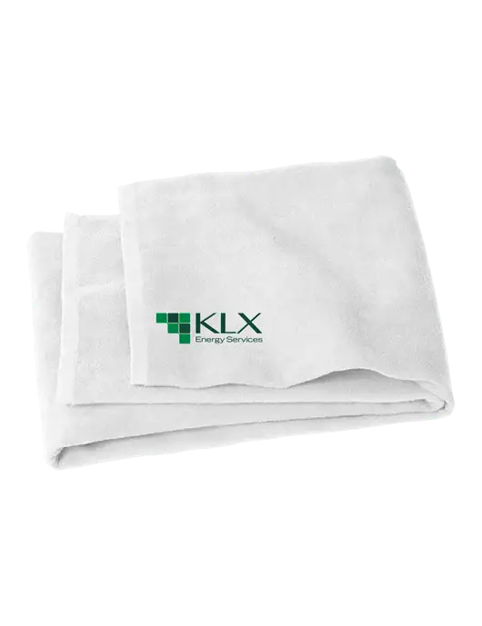 White Beach Towel w/KLX Logo