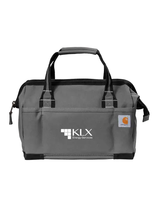 Carhartt Foundry Series 14” Grey Tool Bag w/KLX Logo