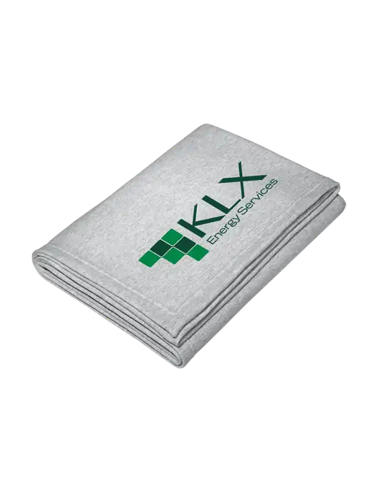 Core Light Grey Heather Fleece Sweatshirt Blanket w/KLX Logo