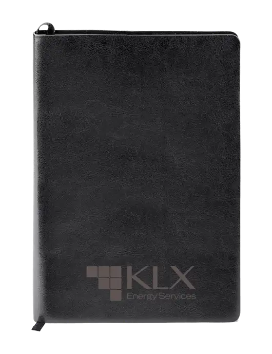 Fabrizio Black Soft Cover 5.75 x 8.125 Journal w/KLX Logo