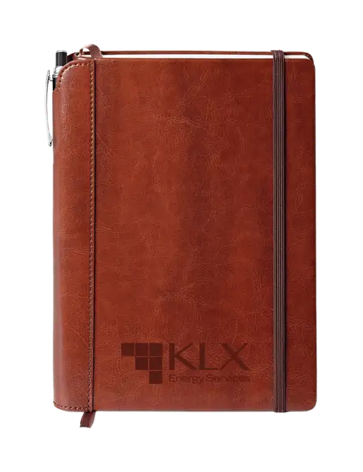 Fabrizio Brown Journal 6.375 x 8.375 Combo w/KLX Logo