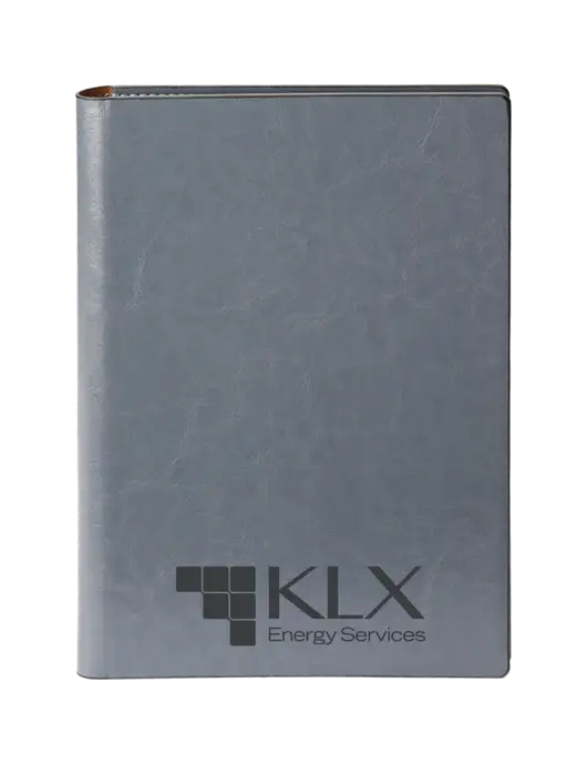 Fabrizio Grey 7 x 9.625 Padfolio & Notepad w/KLX Logo