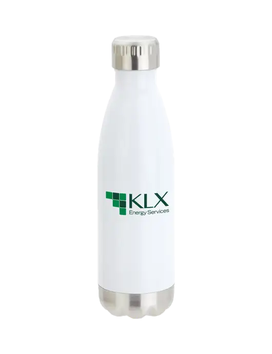 City Go White 17 oz Insulated Bottle w/KLX Logo