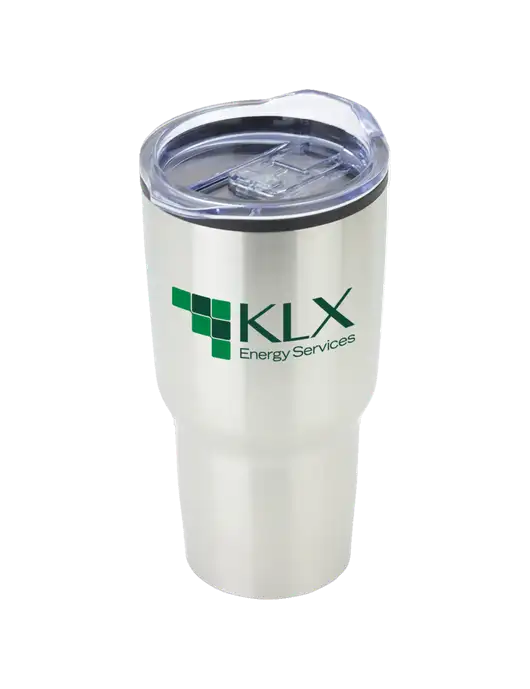 Odyssey Silver 30 oz Travel Tumbler w/KLX Logo