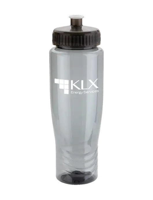 Roam Smoke 28 oz Eco-Polyclear Bottle with Push Pull Lid w/KLX Logo