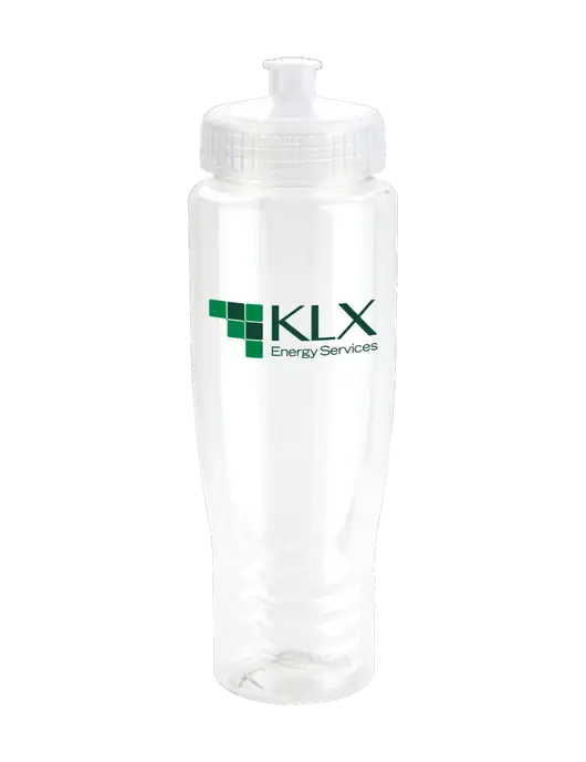 Roam Clear 28 oz Eco-Polyclear Bottle with Push Pull Lid w/KLX Logo