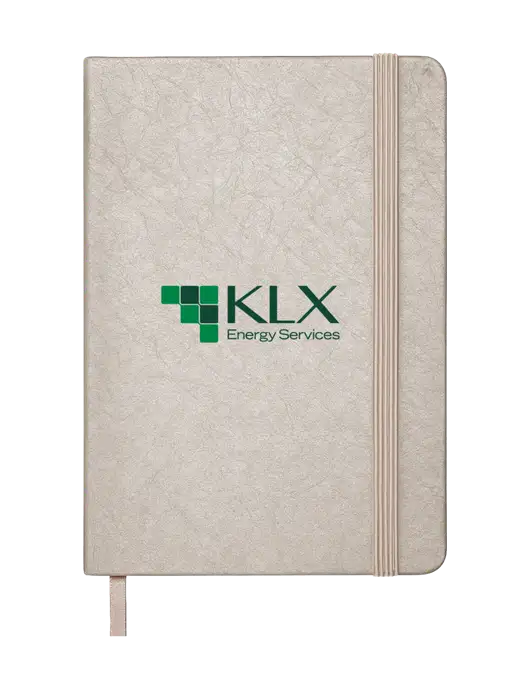 Granite Light Grey Hardcover Journal, 5.62 X  8.37 w/KLX Logo
