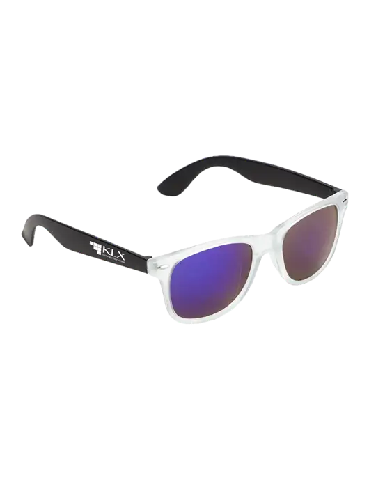 Key West Black Mirrored Sunglasses w/KLX Logo