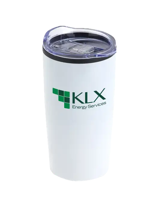 Olympus White 20 oz Tumbler w/KLX Logo