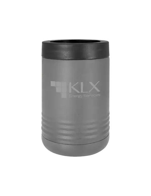 Polar Camel 12 oz Powder Coated Grey Vacuum Insulated Beverage Holder w/KLX Logo