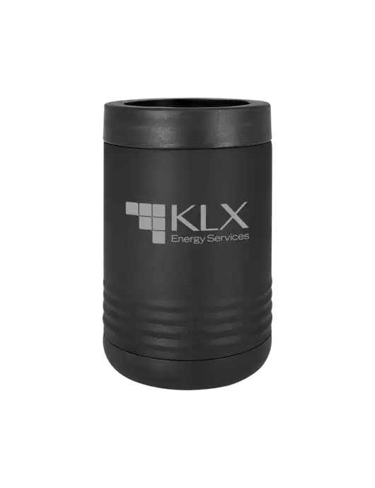 Polar Camel 12 oz Powder Coated Black Vacuum Insulated Beverage Holder w/KLX Logo
