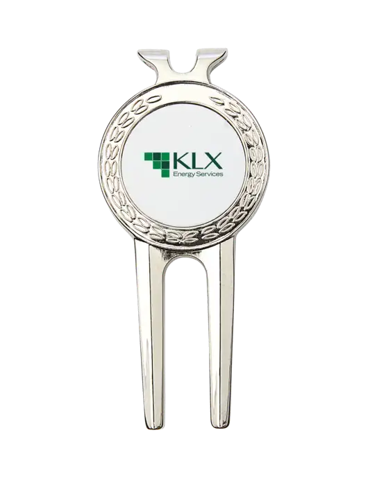 Silver Divot Tool, 1.5 x 3 w/KLX Logo