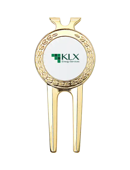 Gold Divot Tool, 1.5 x 3 w/KLX Logo