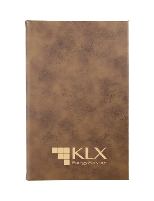 Rustic Leatherette 5.25 x 8.25 Journal w/KLX Logo