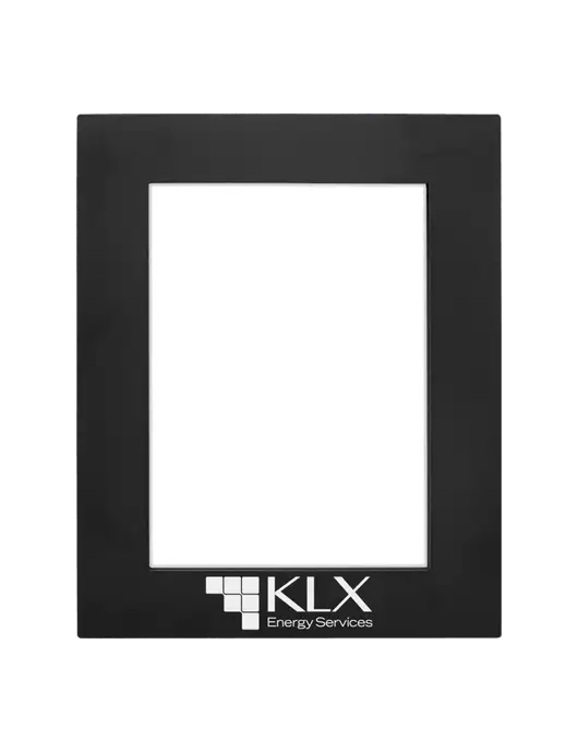 Black Aluminum Photo Frame, 5 x 7 w/KLX Logo