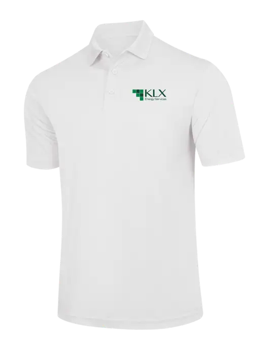 White PosiCharge Competitor Polo w/KLX Logo