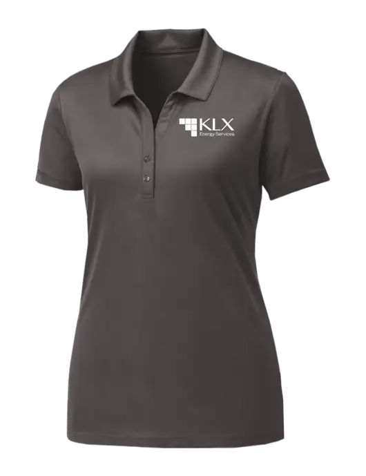 Womens Dark Grey PosiCharge Competitor Polo w/KLX Logo