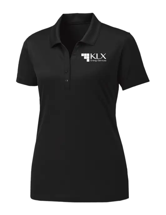Womens Black PosiCharge Competitor Polo w/KLX Logo
