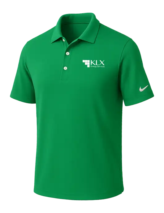 NIKE Kelly Green Dri-Fit Micro Pique Polo w/KLX Logo