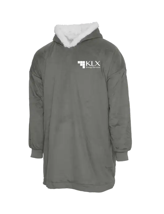Wearable Lodge Medium Grey Blanket w/KLX Logo