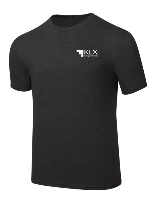 Simply Soft Black Frost 4.5oz  Poly/Combed Ring Spun Cotton T-Shirt w/KLX Logo