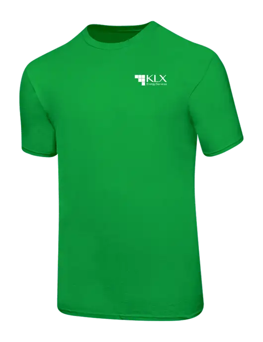 Ring Spun Light Kelly Green 4.5 oz T-Shirt w/KLX Logo