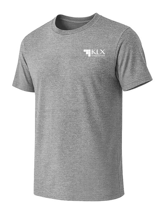 BELLA+CANVAS Heather Grey CVC Short Sleeve Tee w/KLX Logo