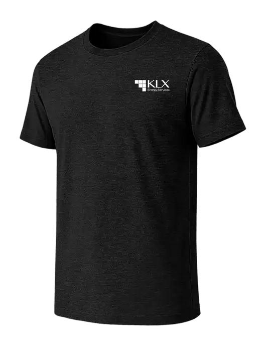 BELLA+CANVAS Black Heather CVC Short Sleeve Tee w/KLX Logo