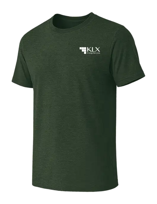 BELLA+CANVAS Heather Forest CVC Short Sleeve Tee w/KLX Logo