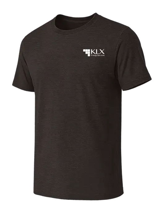 BELLA+CANVAS Dark Grey Heather CVC Short Sleeve Tee w/KLX Logo