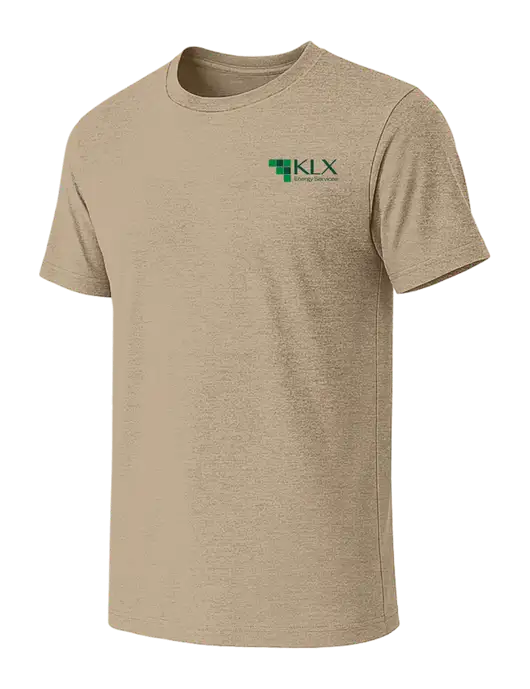 BELLA+CANVAS Heather Tan CVC Short Sleeve Tee w/KLX Logo