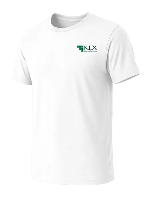 BELLA+CANVAS White Blend CVC Short Sleeve Tee w/KLX Logo