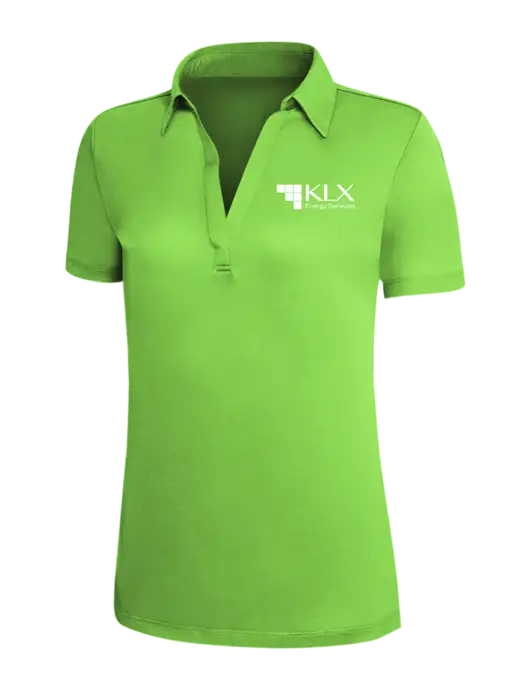 Light Kelly Green Silk Touch Womens Performance Polo w/KLX Logo