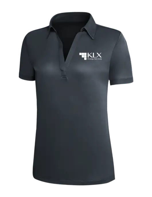 Dark Grey Silk Touch Womens Performance Polo w/KLX Logo