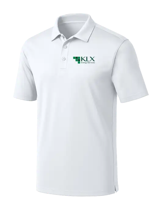 White Silk Touch Performance Polo w/KLX Logo