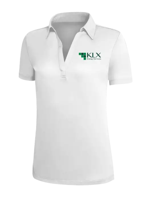 White Silk Touch Womens Performance Polo w/KLX Logo