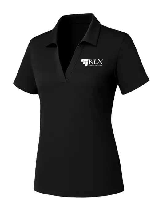 Womens Black PosiCharge RacerMesh Polo w/KLX Logo