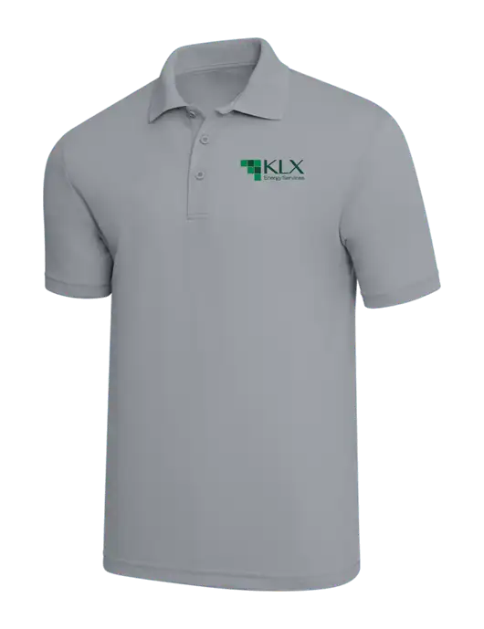 Light Grey PosiCharge RacerMesh Polo w/KLX Logo