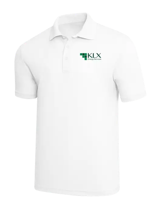 White PosiCharge RacerMesh Polo w/KLX Logo