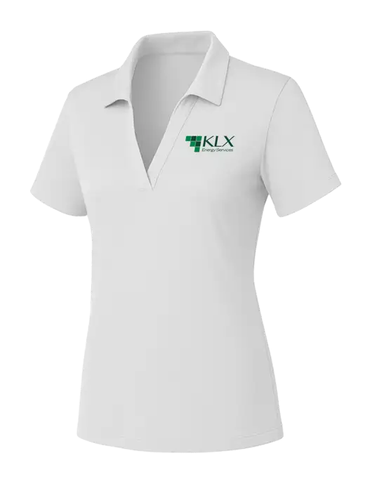 Womens White PosiCharge RacerMesh Polo w/KLX Logo