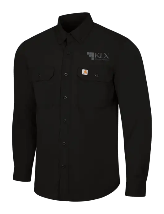 Carhartt Force Black Solid Long Sleeve Shirt w/KLX Logo