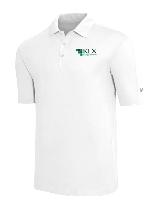 Nike White Tech Sport Dri-FIT Polo w/KLX Logo