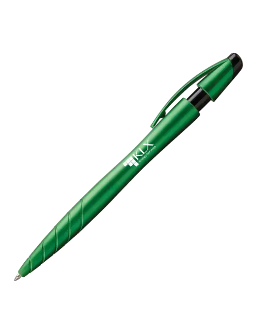 Awali Green Metallic Pen - Black Ink w/KLX Logo