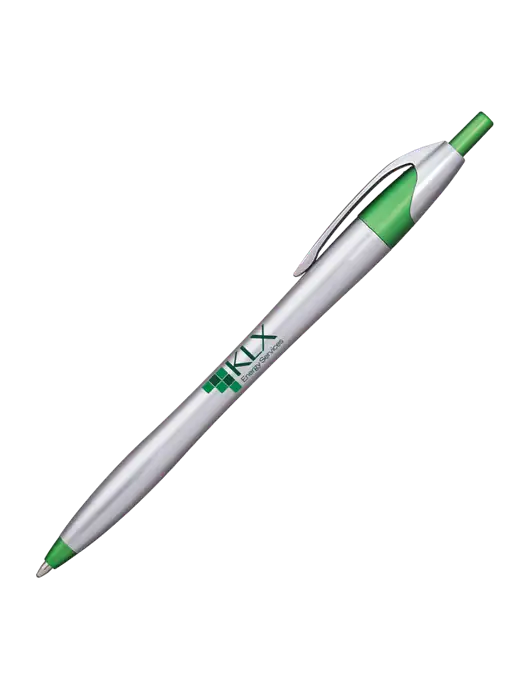 Novella Green/Chrome Bright Pen - Blue Ink w/KLX Logo