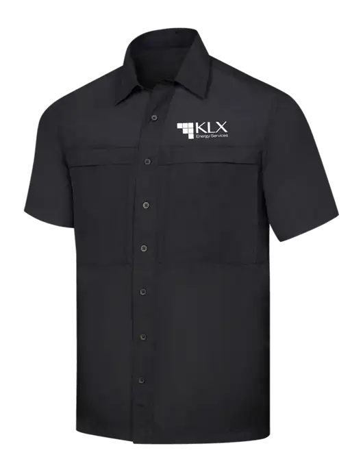 Black Short Sleeve UV Daybreak Shirt w/KLX Logo