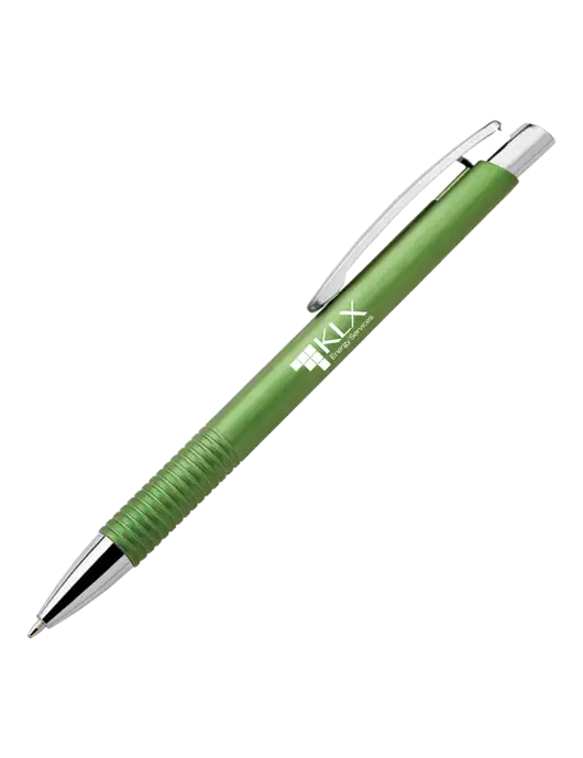 Malay Green Ballpoint Pen - Blue Ink w/KLX Logo