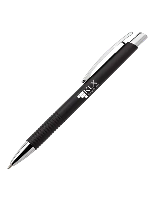 Malay Black Ballpoint Pen - Blue Ink w/KLX Logo